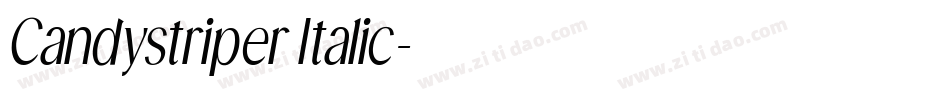 Candystriper Italic字体转换